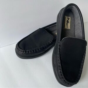 MySlippers Women’s Black All Weather Moccasin House Shoes Size 8